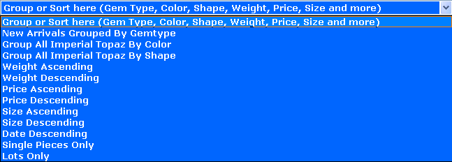 GemSelect Suchen und Sortieren