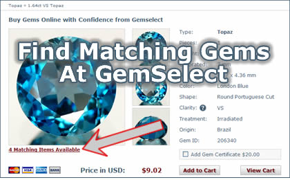 Passende Edelsteine bei GemSelect