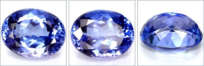 Tanzanite blu naturale