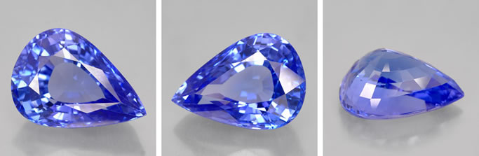 Grande Tanzanite en forme de poire