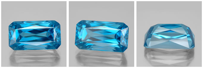 Top grade blue zircon from GemSelect Top Grade Blue Zircon from GemSelect