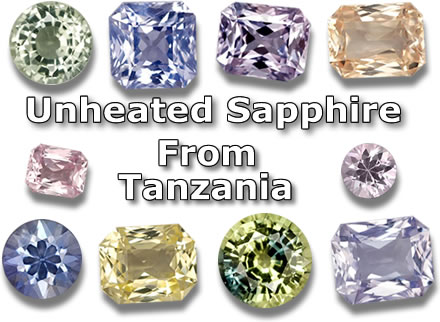 Unheated Sapphire from Tanzania