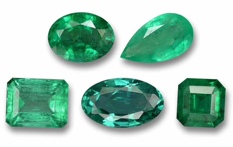 1-2 Carat Colombian Emeralds - Natural, Certified
