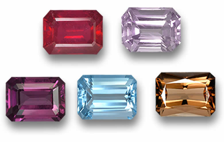 8x6 mm Emerald Cut Gemstones: Sapphire, Ruby, Garnet, Amethyst and more, Wholesale 8x6 mm Emerald Cut Gems