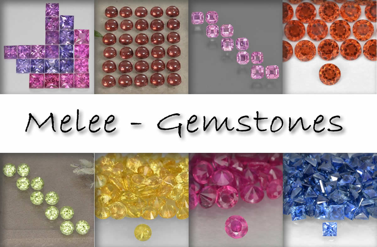 Natural loose melee and accent stones for jewelry designs