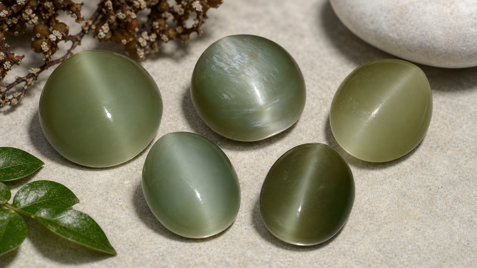 Natural Actinolite Cat's Eye gemstones - buying guide