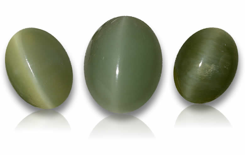 Shop Loose Actinolite Cat's Eye Gemstones – Natural Rare Green Cat's Eye Gemstone