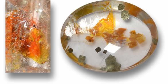 Loose Quartz With Marcasite for sale