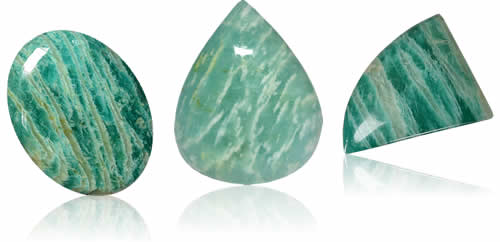 Pierres précieuses d'amazonite