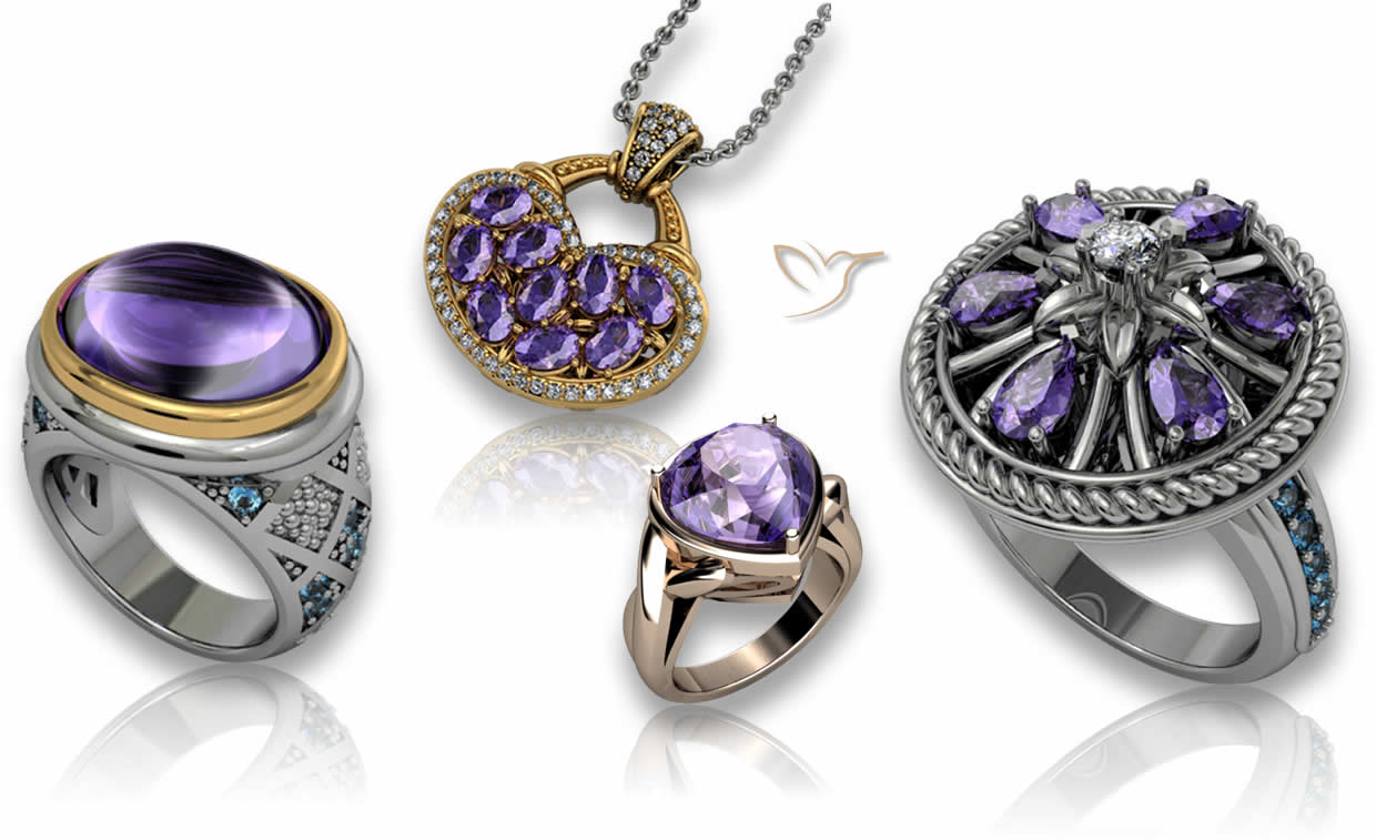 Amethyst Jewelry Designs