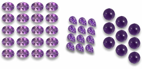 Amethyst gemstone lots for jewelry making and resale