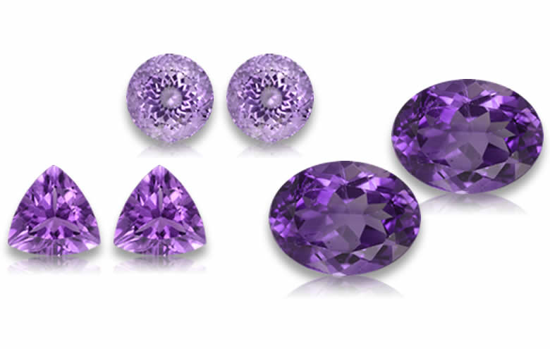 Loose Amethyst Pairs: Natural Matched Amethyst Gemstones for Jewelry, Wholesale Amethyst Pairs