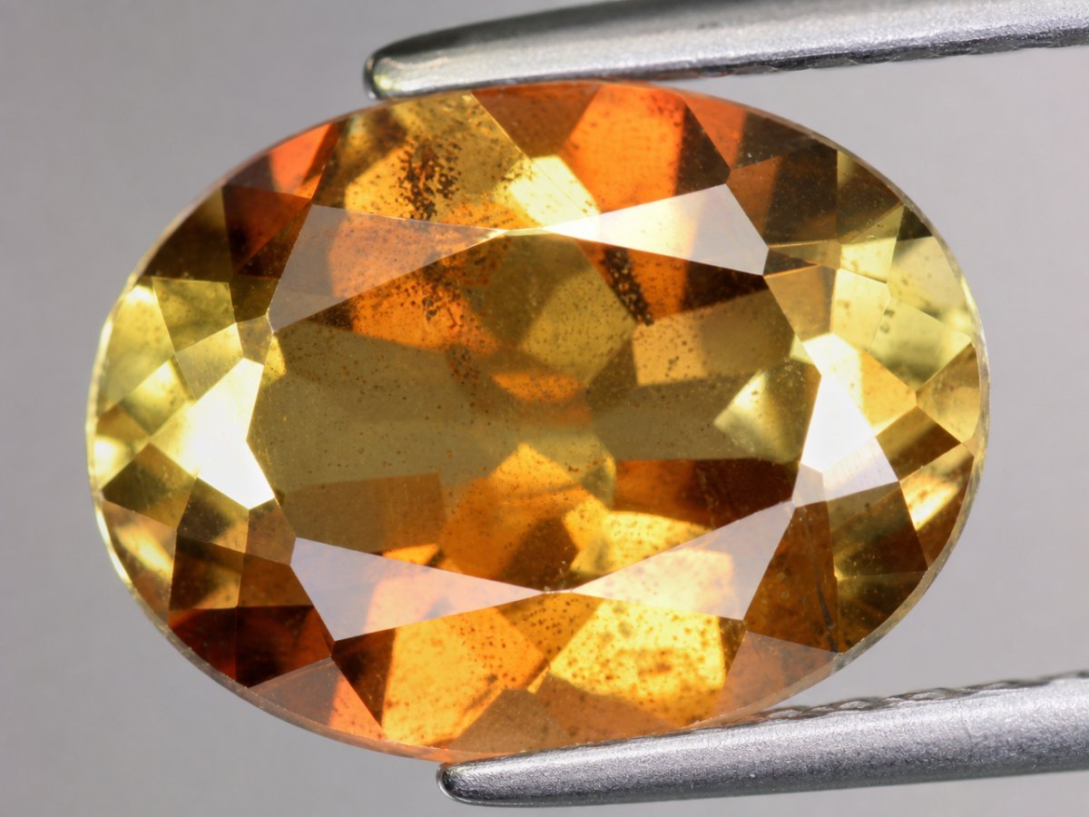 Close-up view of natural Andalusite gemstones