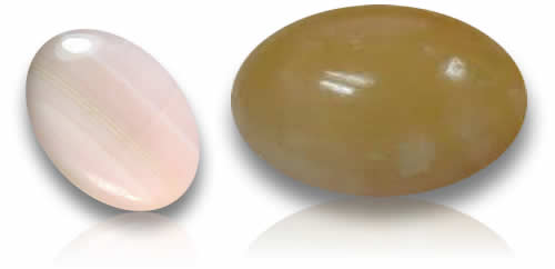 Pierres précieuses d'aragonite