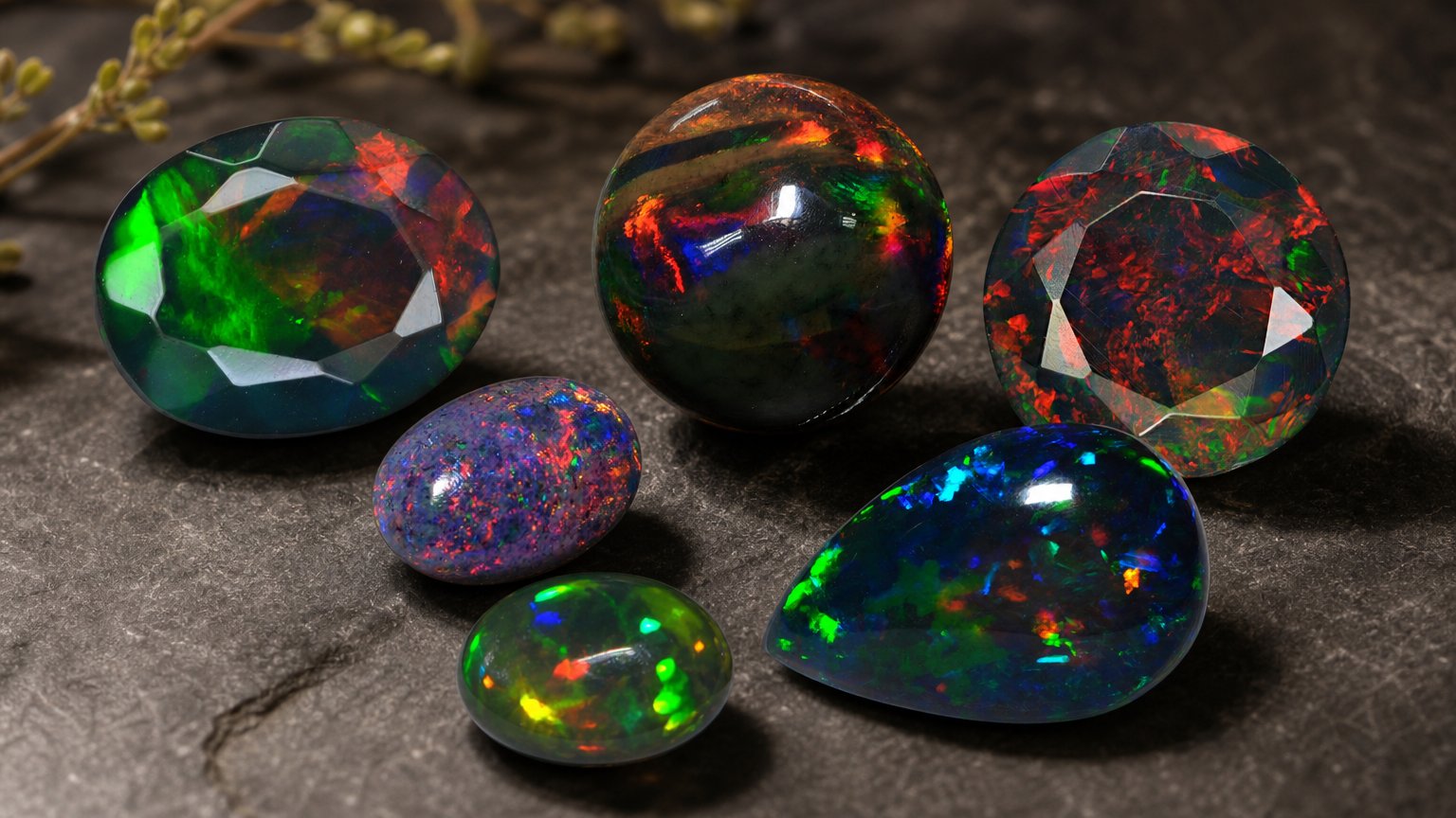 Natural Black Opal gemstones - buying guide