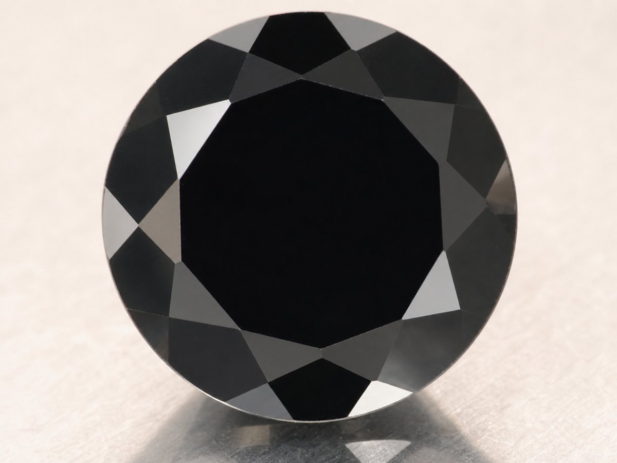 Close-up view of natural Black Spinel gemstones