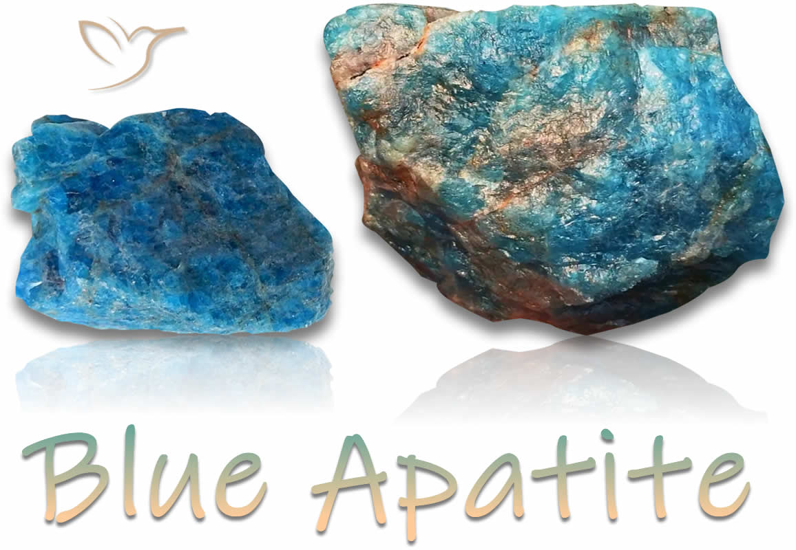 Blue Apatite Rough Stones