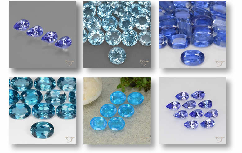 Bulk Blue Gemstone Lots for Jewelry Making