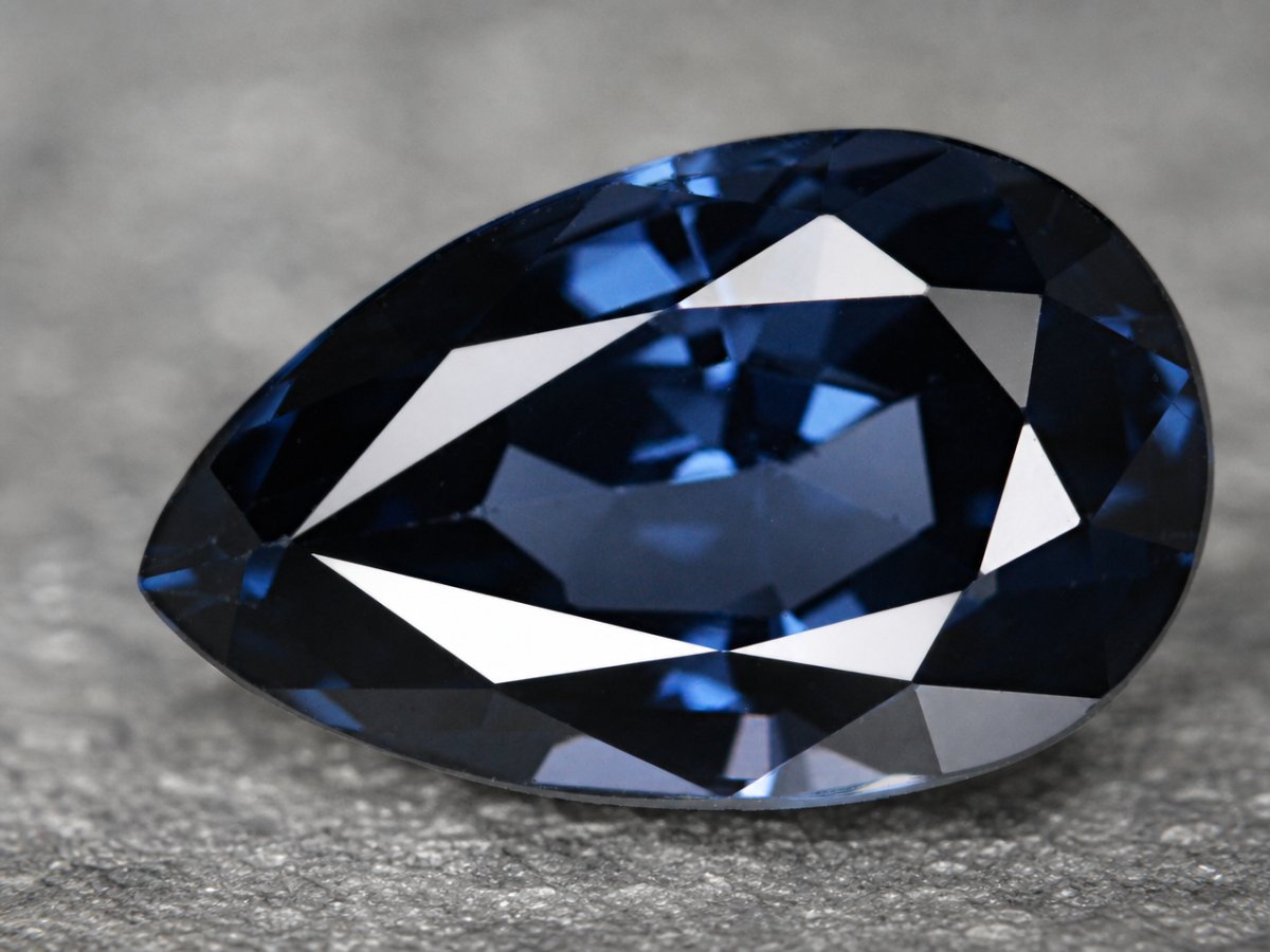 Close-up view of natural Blue Spinel gemstones