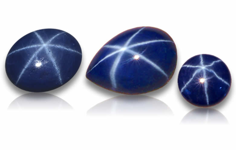 Blue Star Sapphire Gemstones - Natural Star Sapphires for Jewelry, Loose Star Sapphire Wholesale