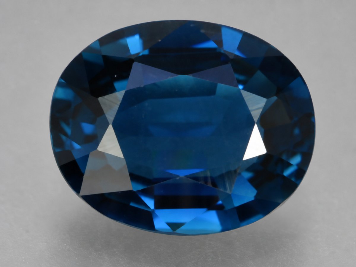 Close-up view of natural Blue Tourmaline gemstones