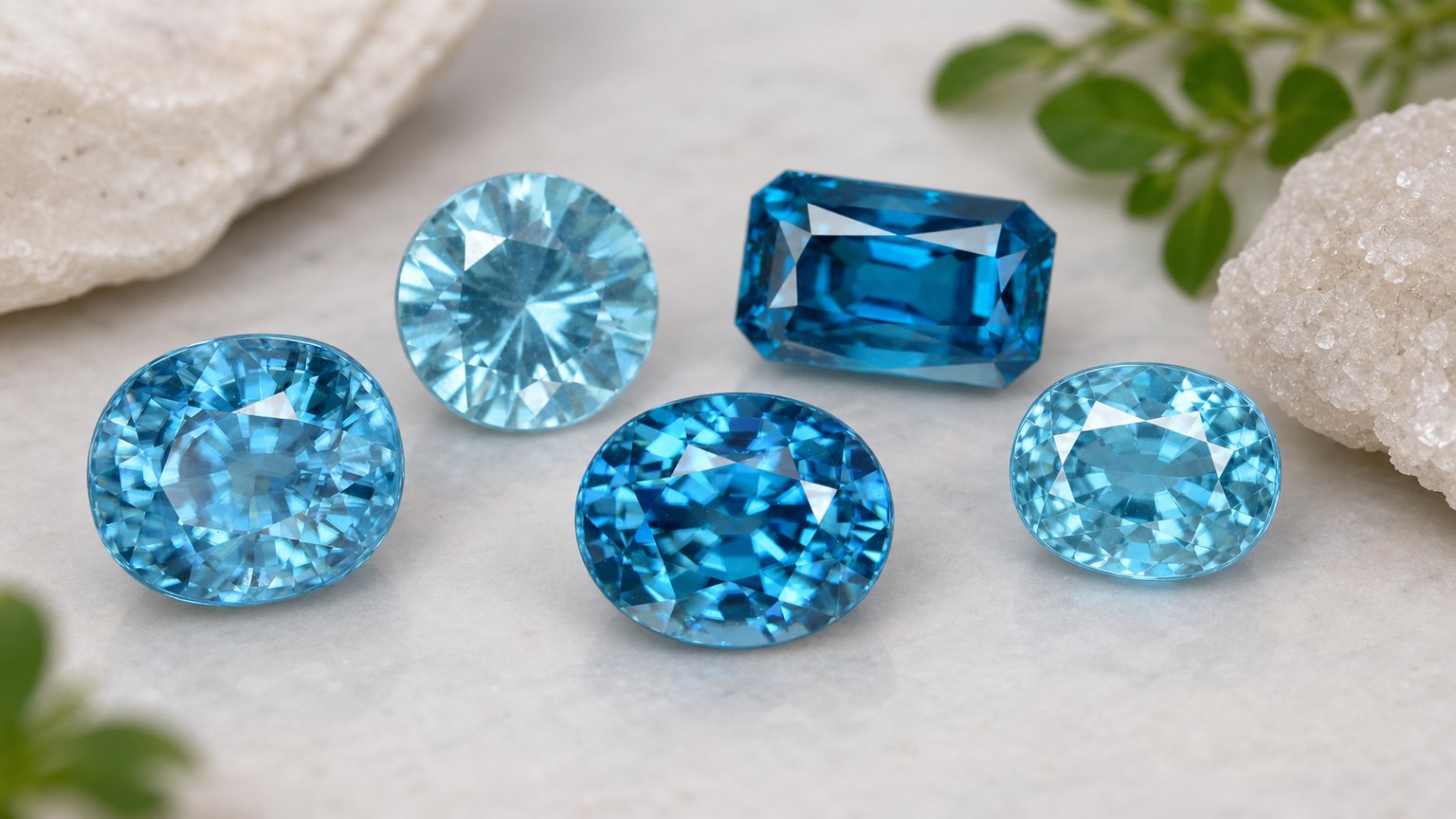 Natural Blue Zircon gemstones - buying guide