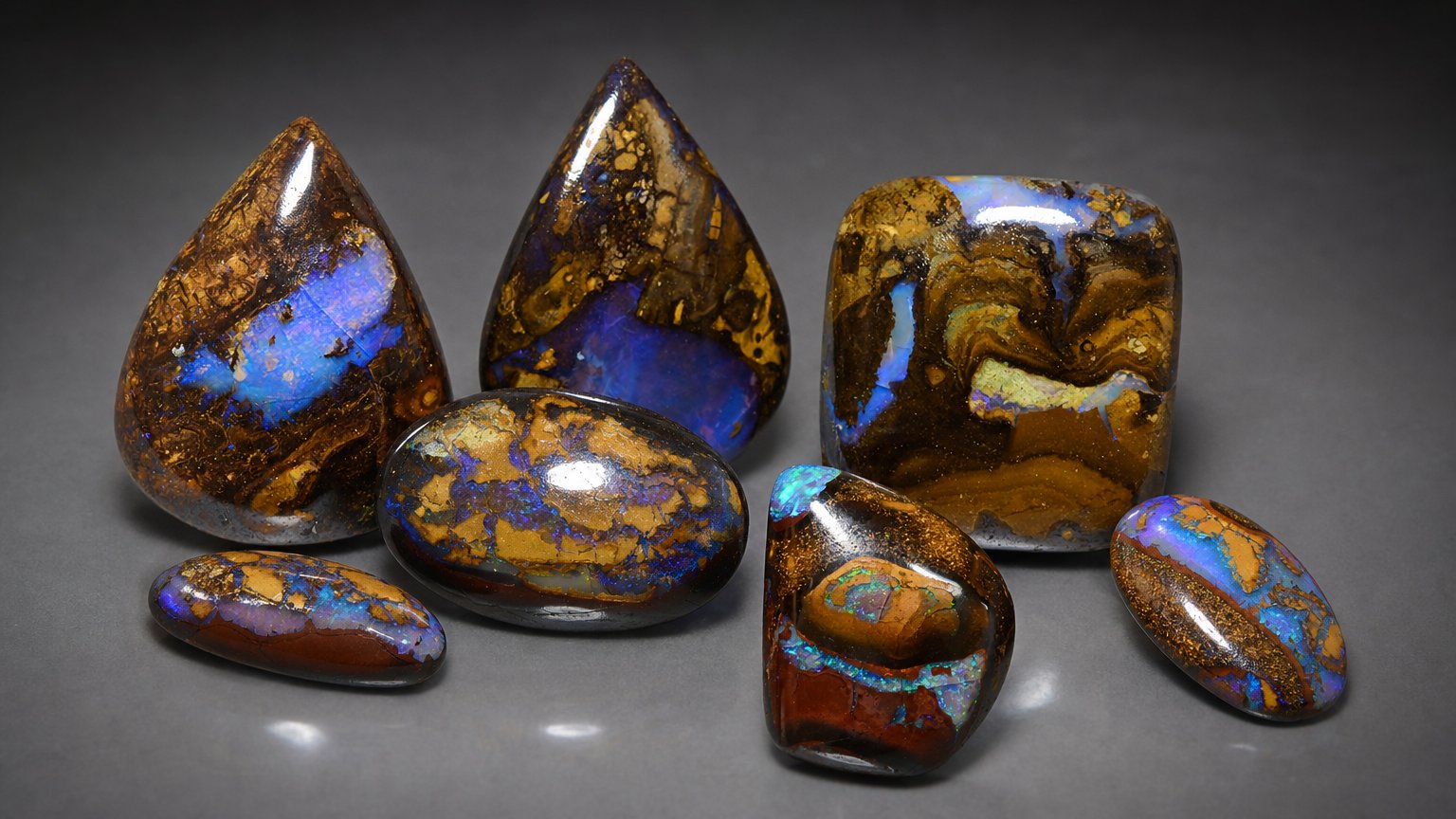 Natural Boulder Opal gemstones - buying guide
