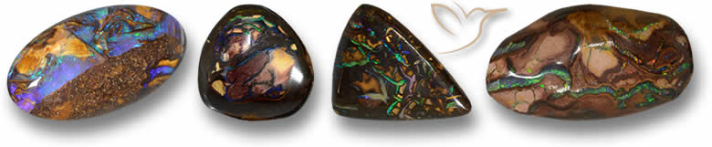 Odd Shaped Boulder Opal Gemstones
