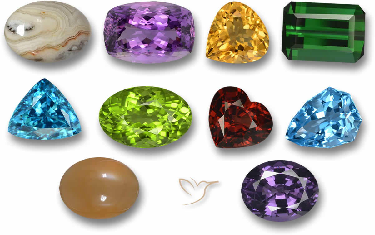 Assortment of budget loose gemstones under $100