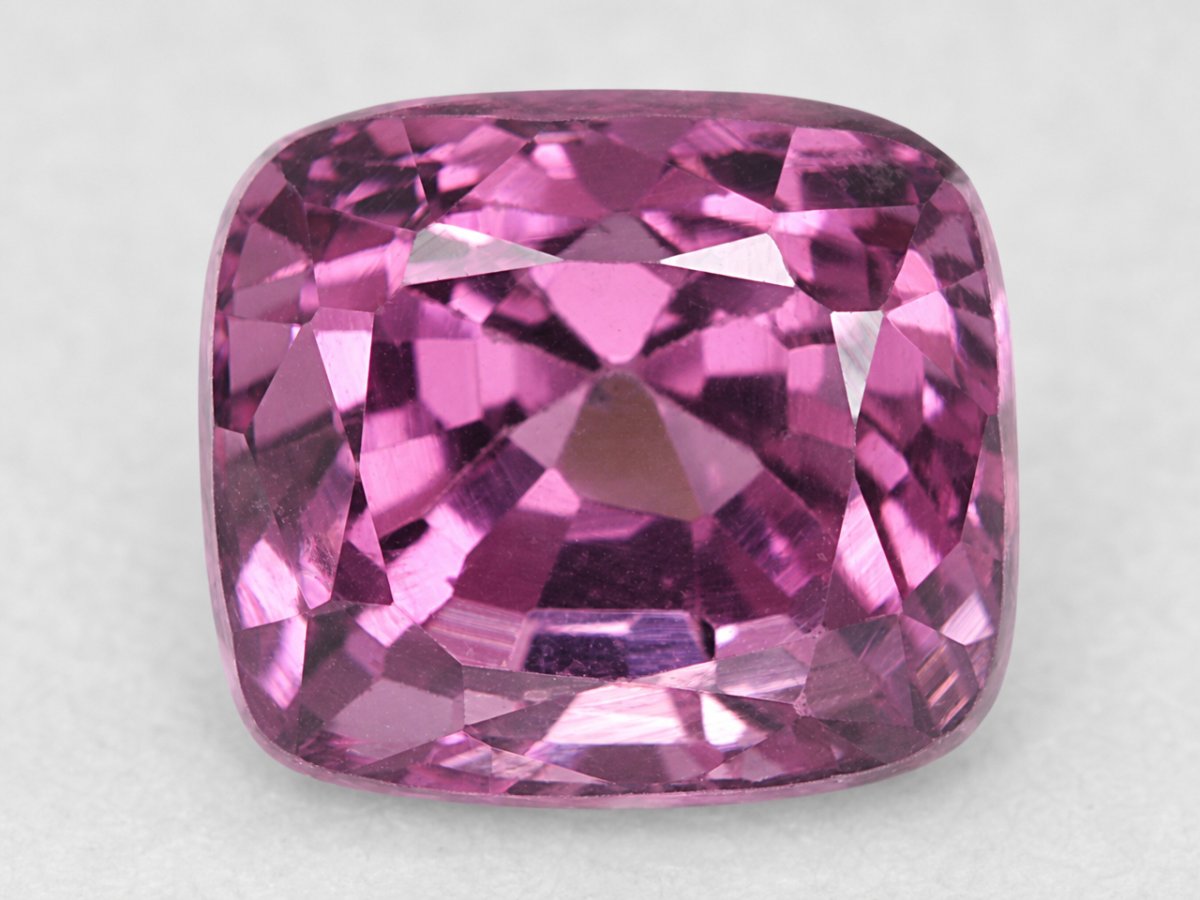 Close-up view of natural Burma Spinel gemstones