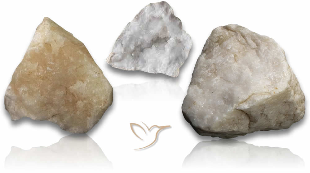 White Calcite Rough Stones