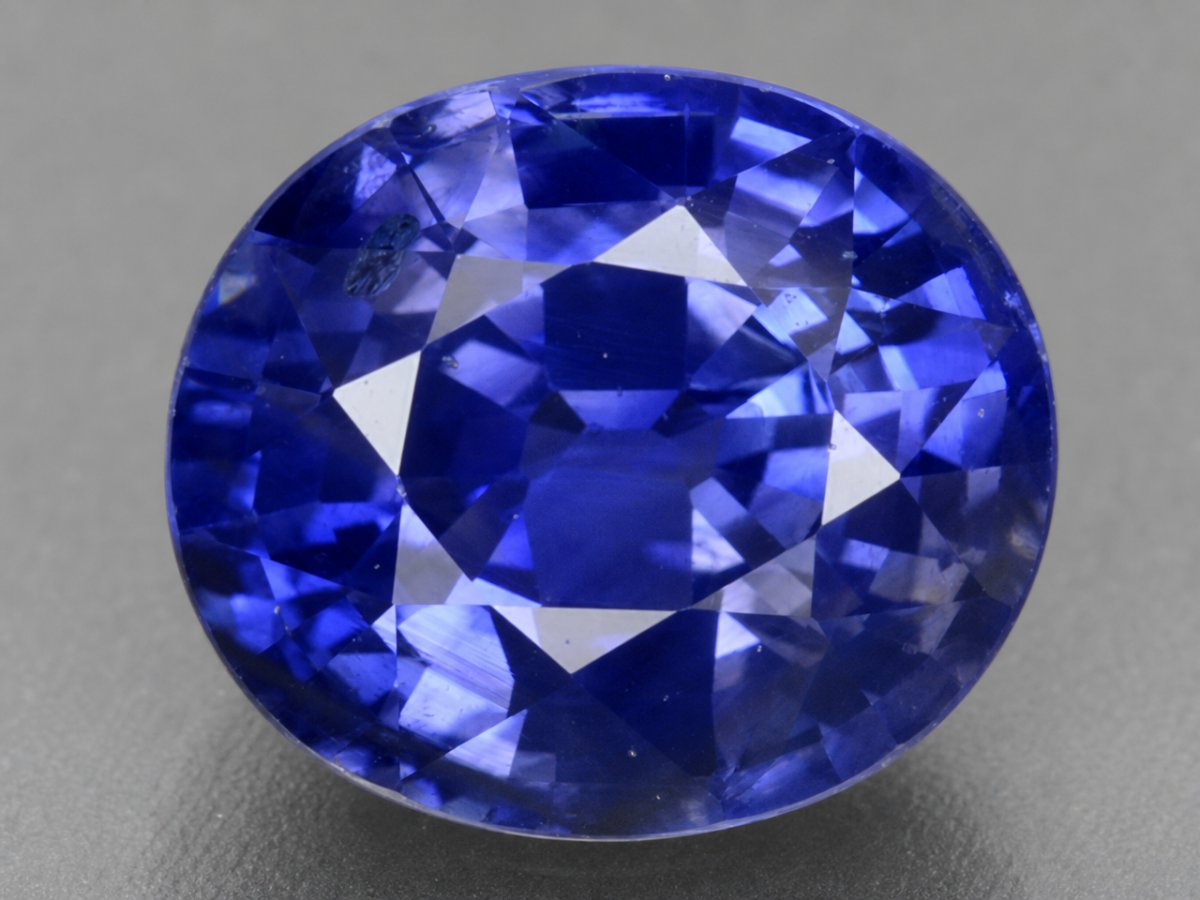 Close-up view of natural Ceylon Sapphire gemstones