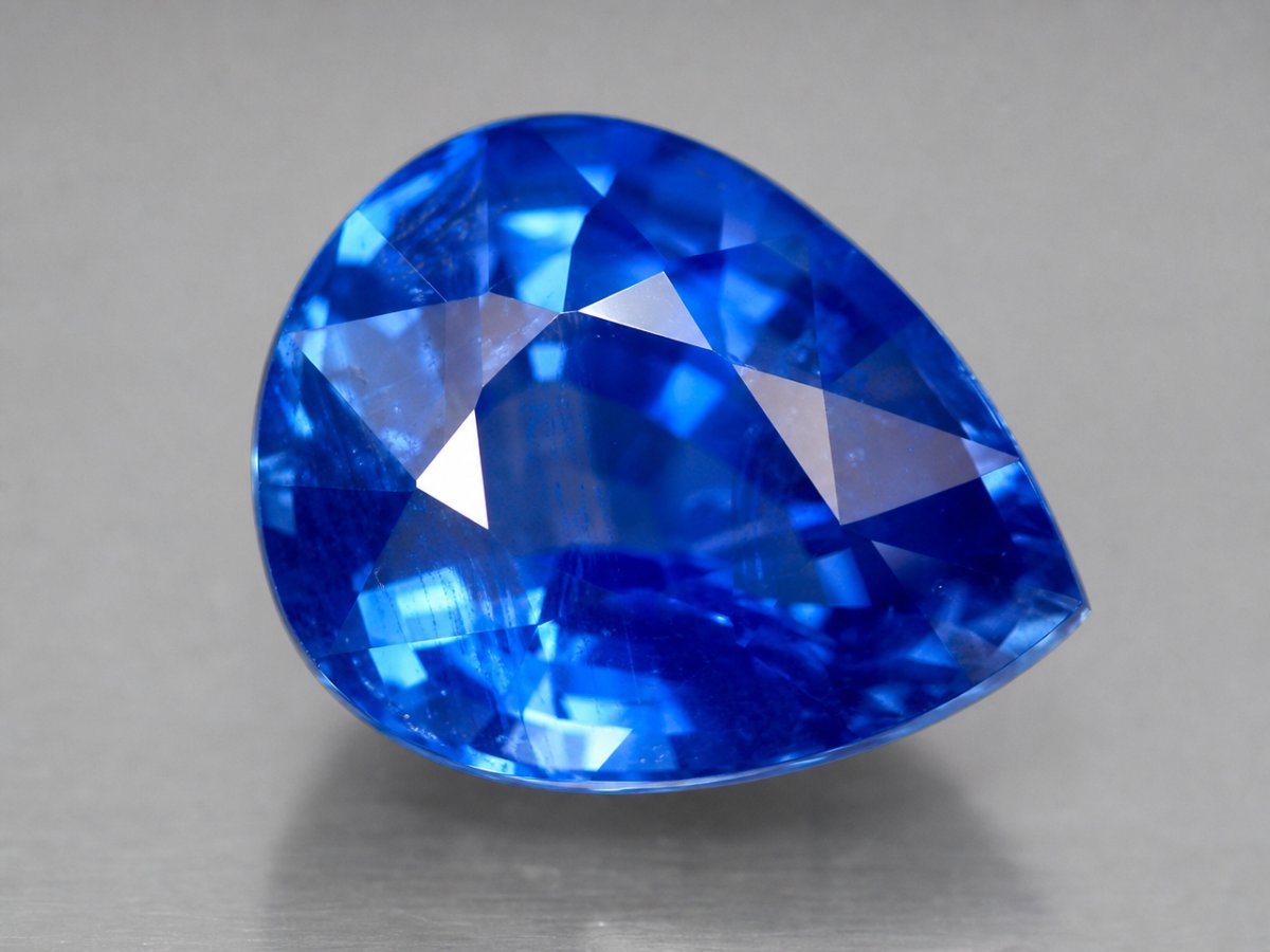 Close-up view of natural Ceylon Sapphire gemstones