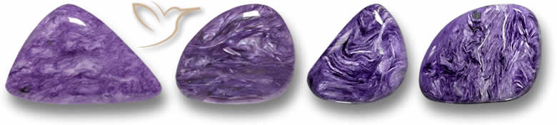 Odd Shaped Charoite Gemstones