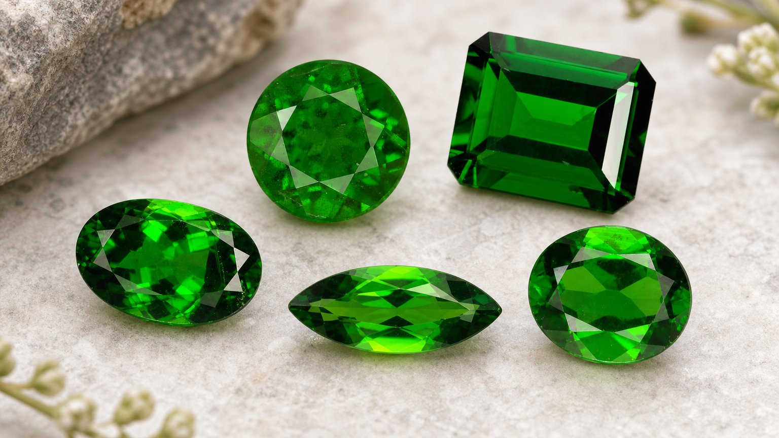 Natural Chrome Diopside gemstones - buying guide
