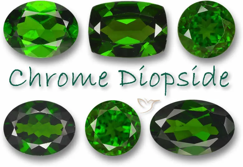 Natural Chrome Diopside Gemstones
