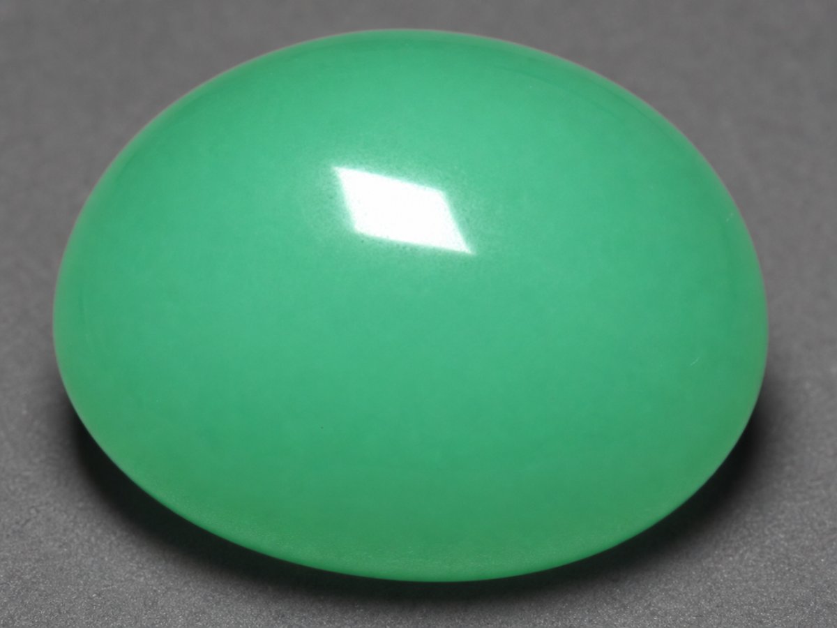 Close-up view of natural Chrysoprase gemstones