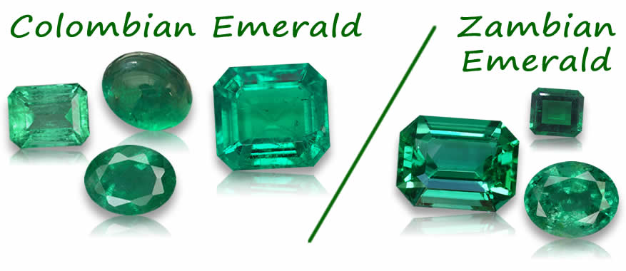 Colombian vs Zambian Emeralds