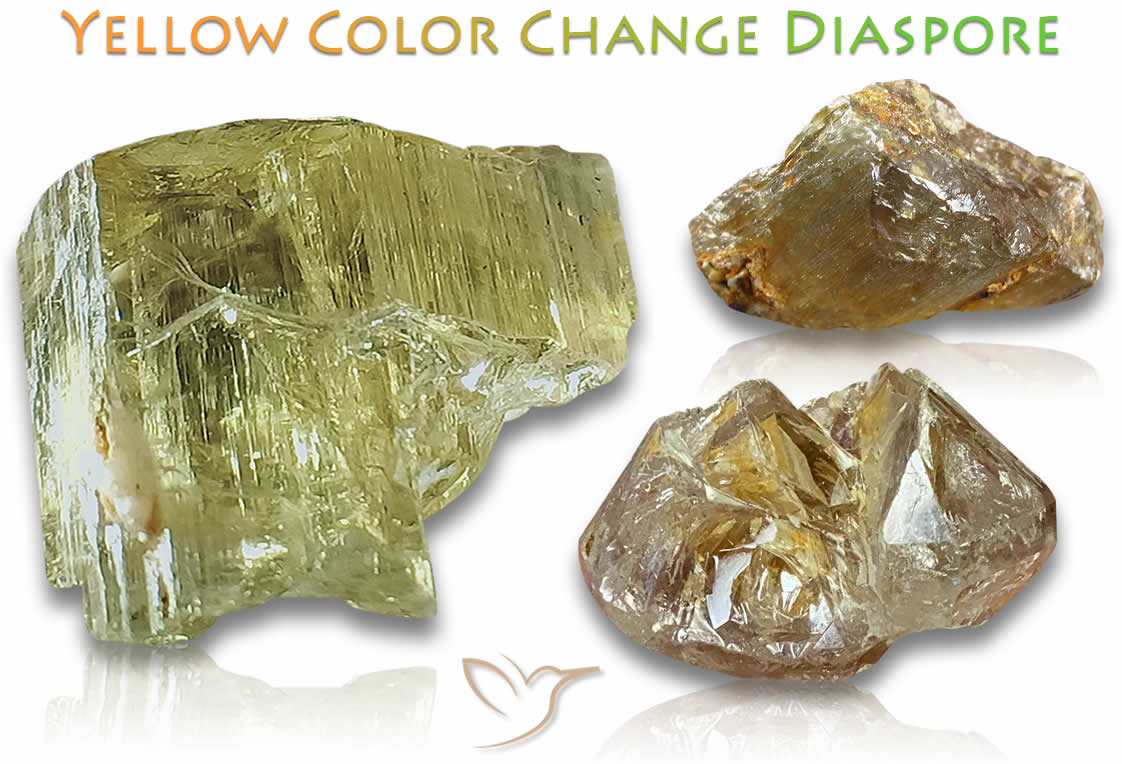 Rough Color Change Diaspore Stones