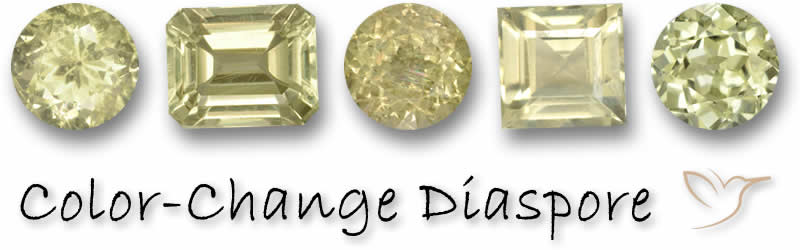 Shop Color Change Diaspore Gemstones