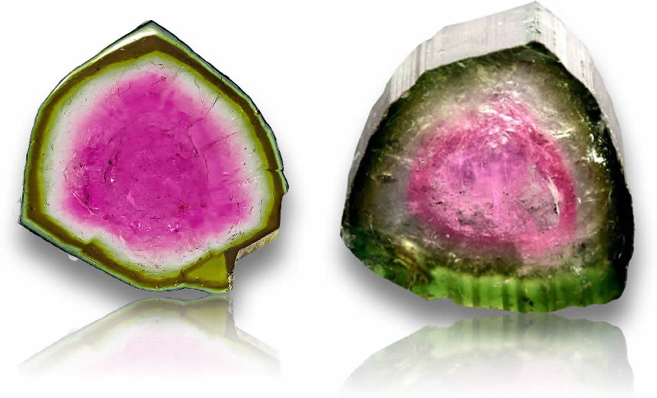 Concentric zoning in Gemstones