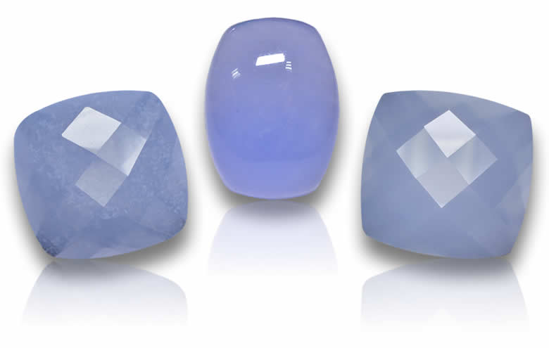 Cushion Cut Chalcedony - Natural, Certified