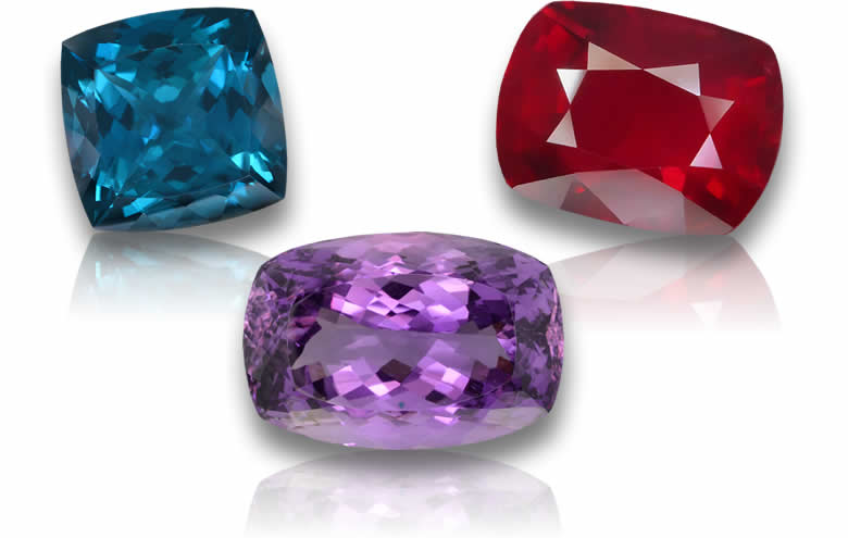 Loose Cushion Cut Gemstones for Jewelry
