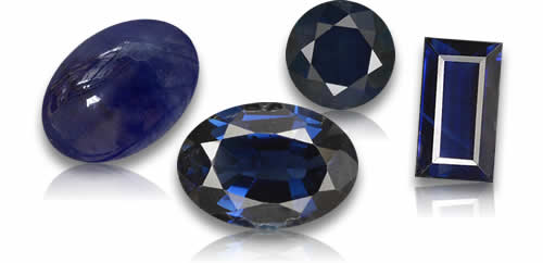 Loose Dark Blue Sapphire Gemstones for Jewelry