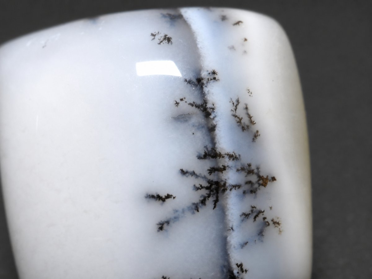 Close-up view of natural Dendritic Agate gemstones