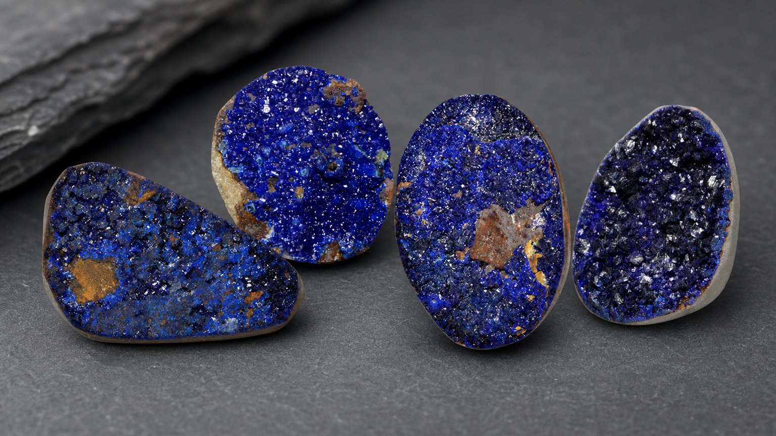 Natural Druzy Azurite gemstones - buying guide