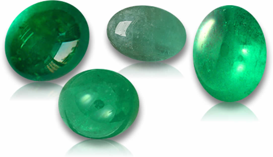 Natural Emerald Cabochon for Custom Men's Ring