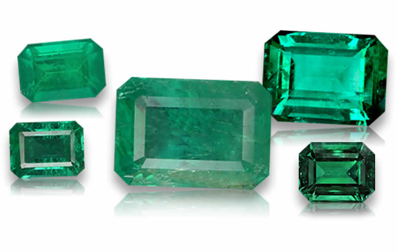 Emerald Cut Emerald Gems - Natural, Certified
