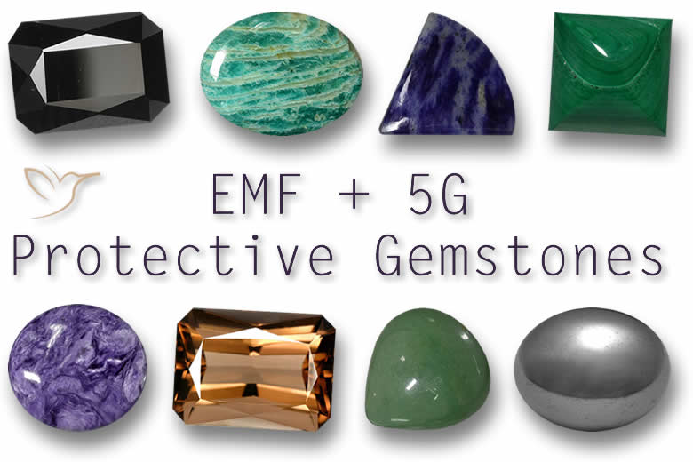 Electromagnetic Field Pollution - Clear. gemstones clear. 