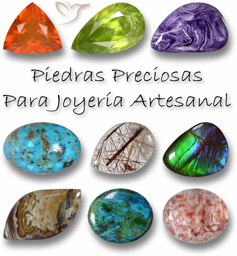 Piedras preciosas únicas para joyería artesanal